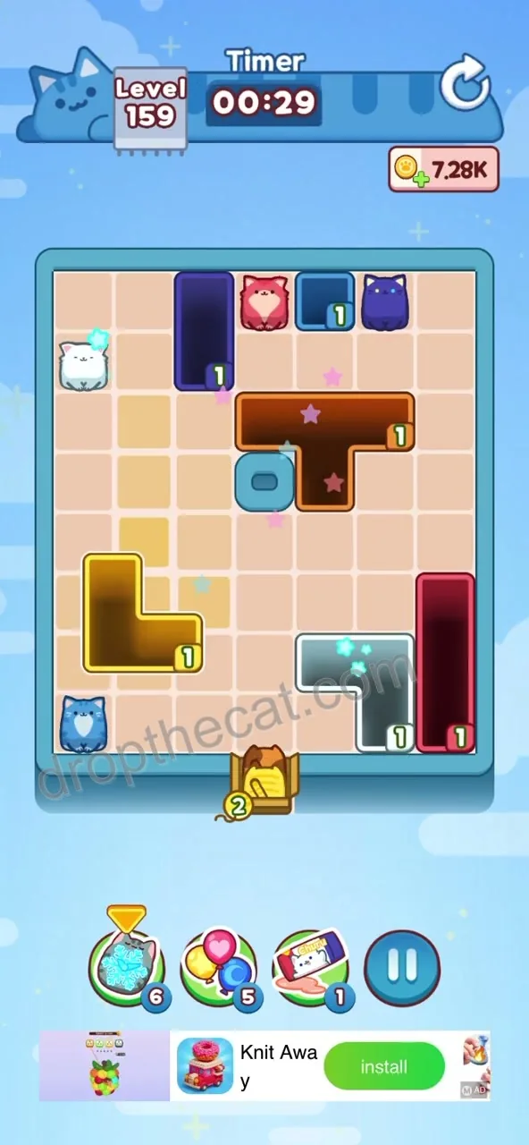 Drop The Cat Level 159 step 4