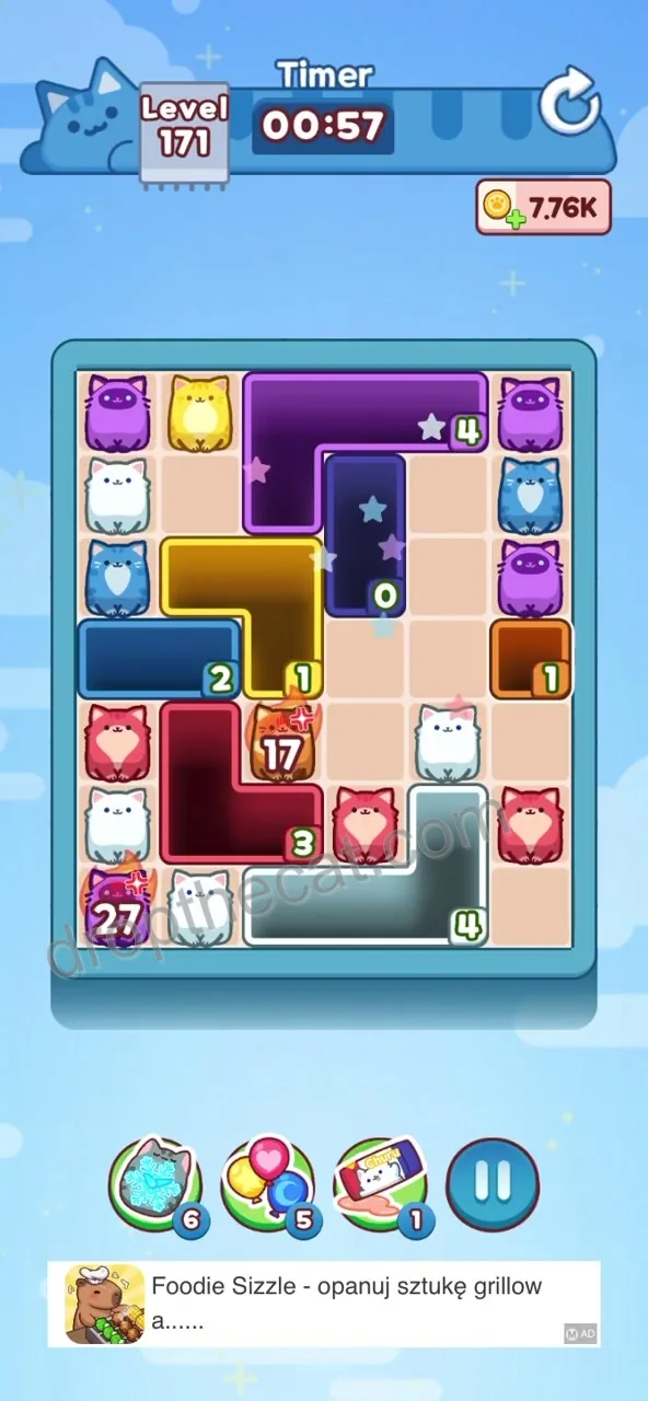 Drop The Cat Level 171 step 2