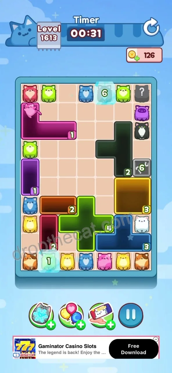 Drop The Cat Level 1613 step 3