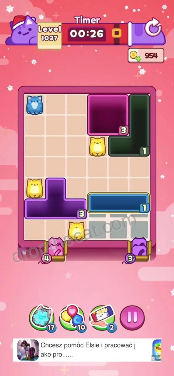 Drop The Cat Level 1037 step 3