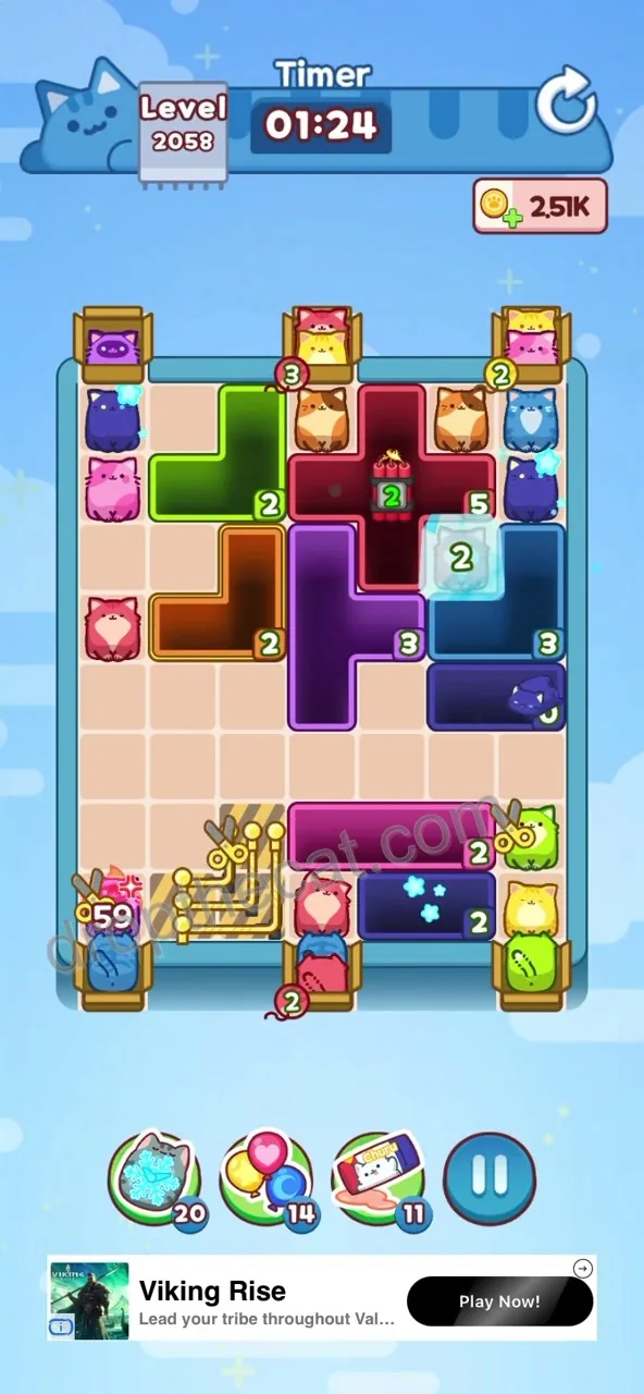 Drop The Cat Level 2058 step 3