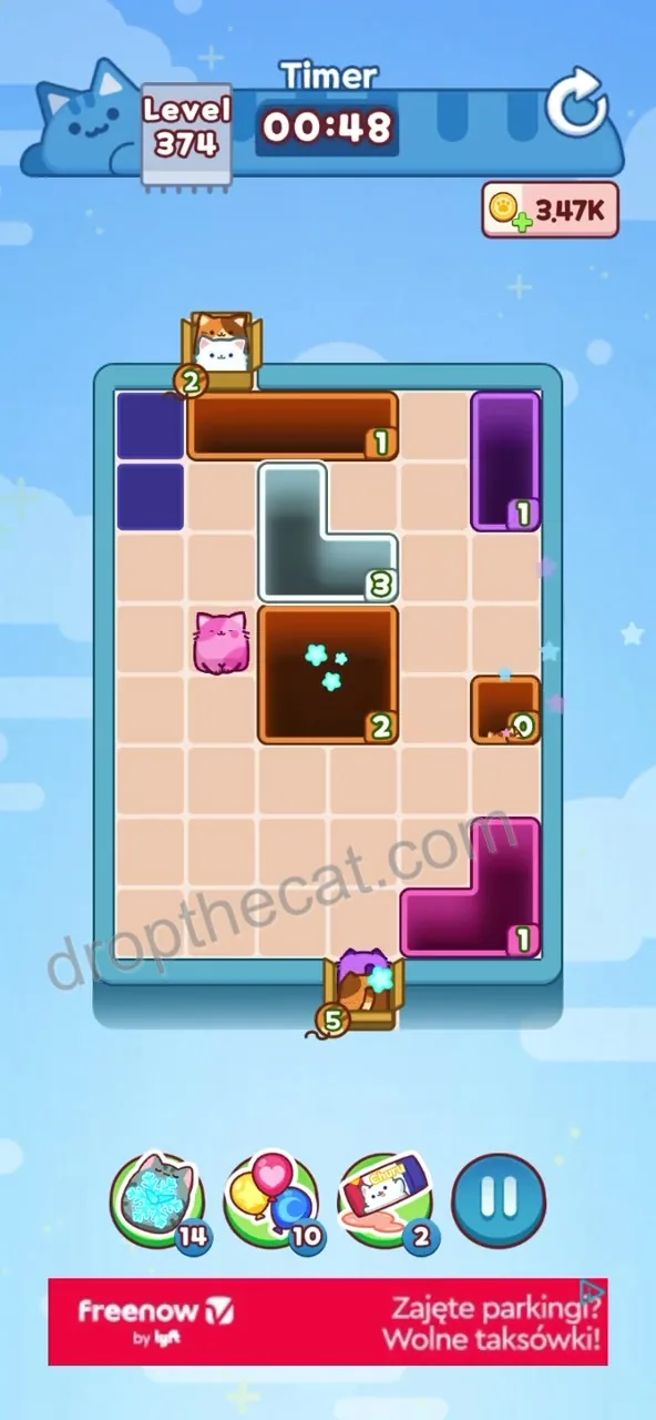 Drop The Cat Level 374 step 2