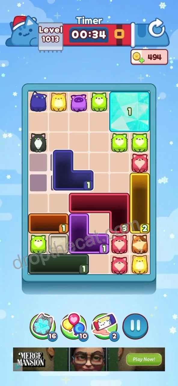 Drop The Cat Level 1013 step 3