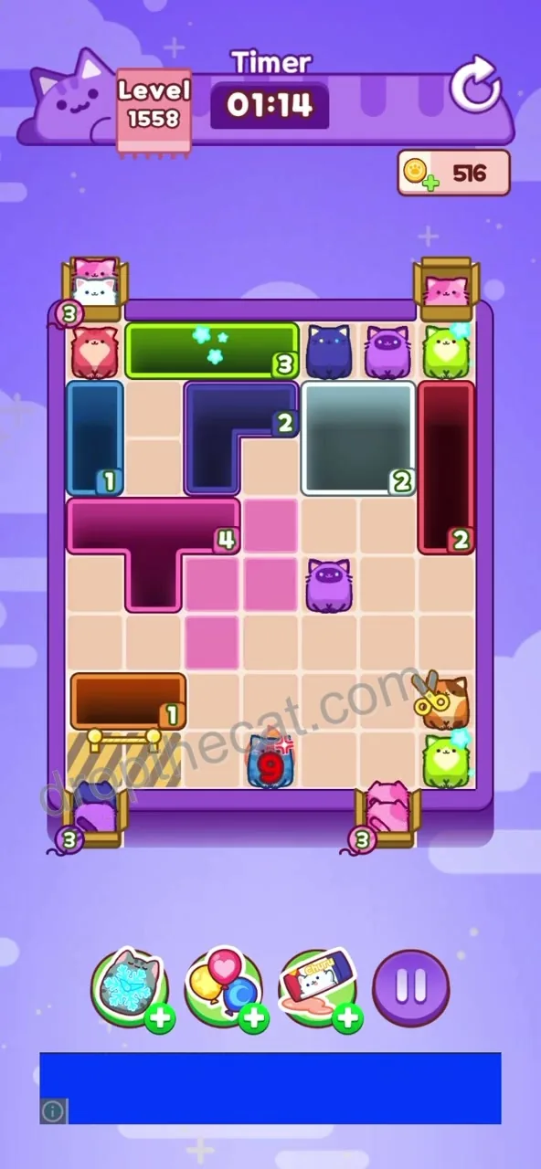 Drop The Cat Level 1558 step 3
