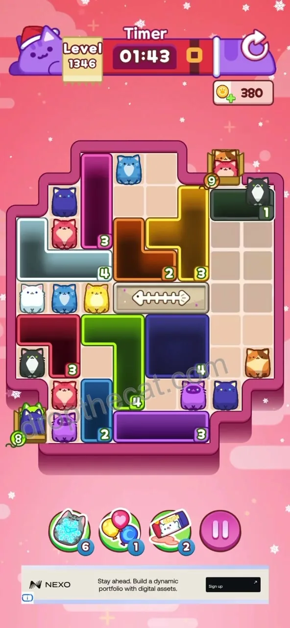 Drop The Cat Level 1346 step 1