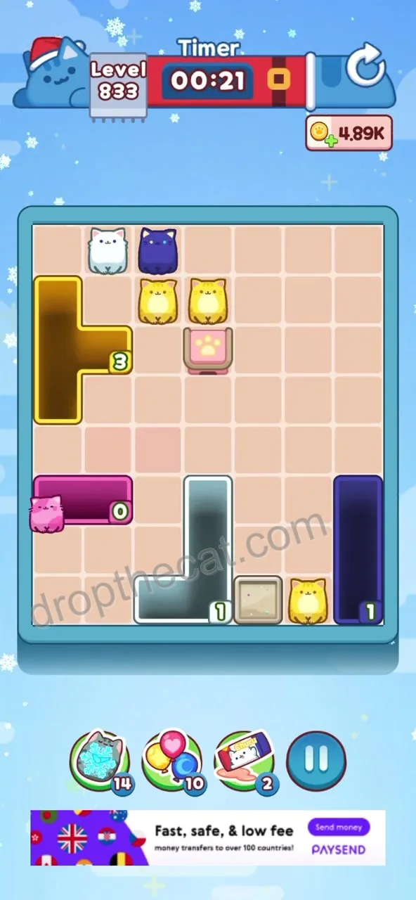 Drop The Cat Level 833 step 4