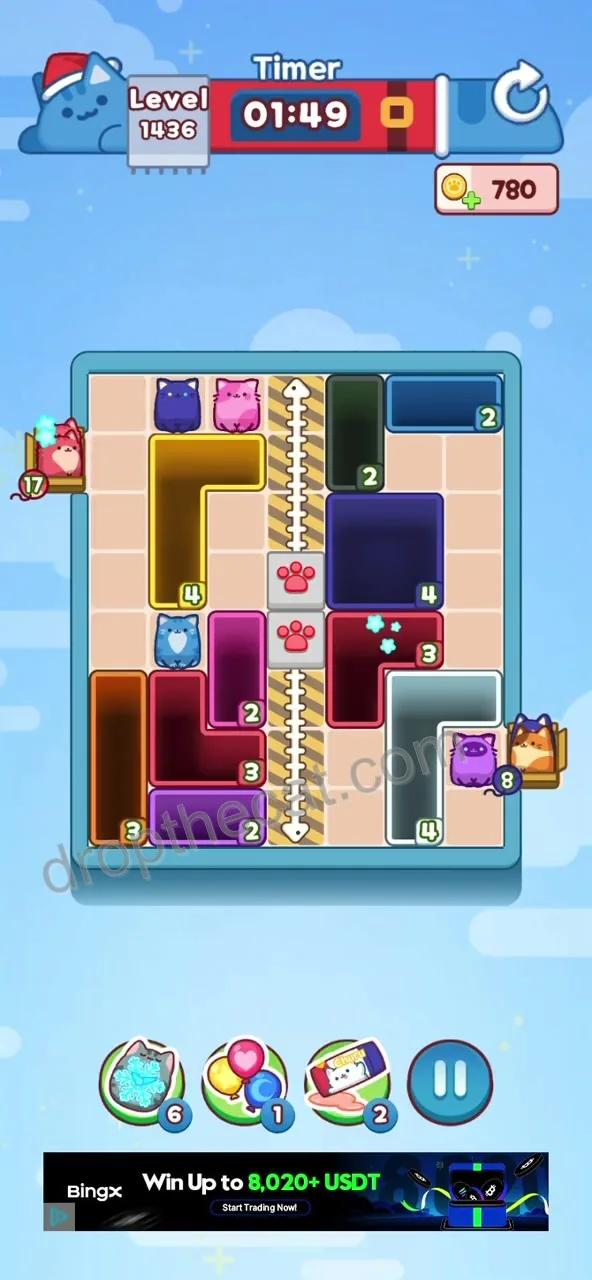 Drop The Cat Level 1436