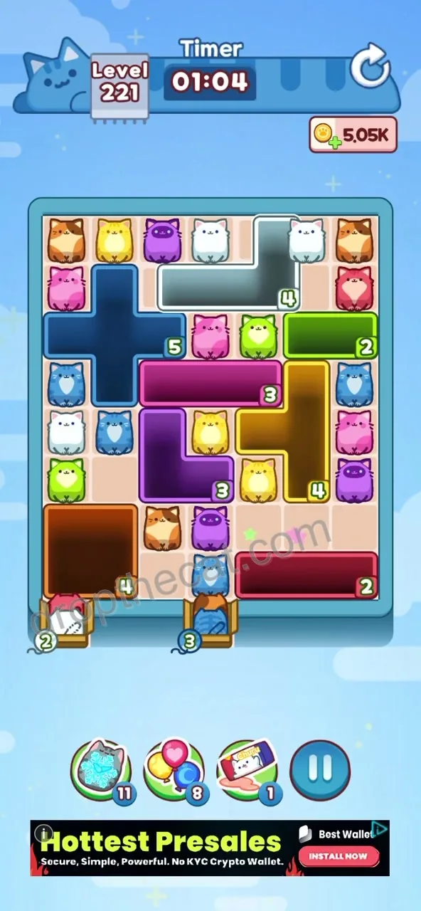 Drop The Cat Level 221