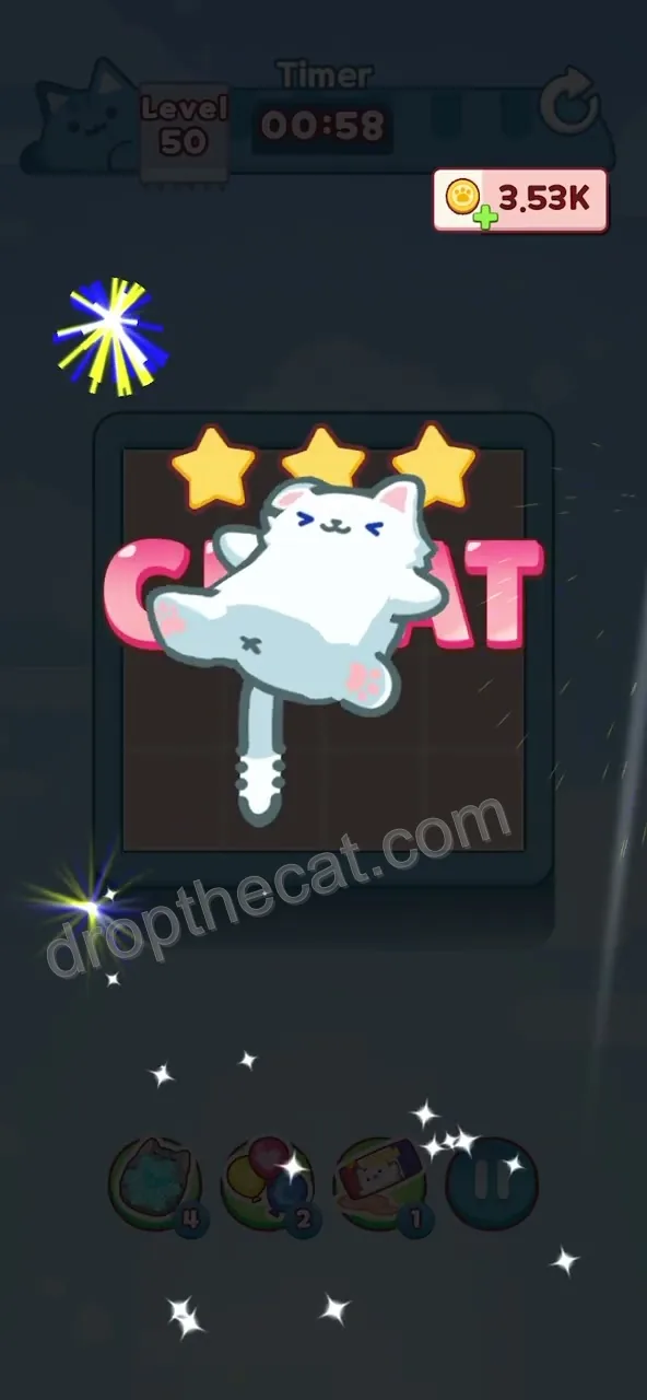 Drop The Cat Level 50 step 4