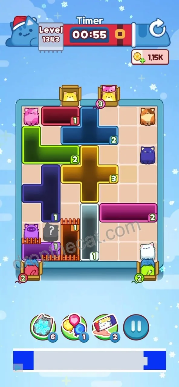 Drop The Cat Level 1343 step 3