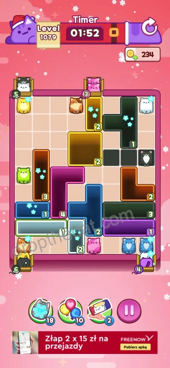 Drop The Cat Level 1079 step 2
