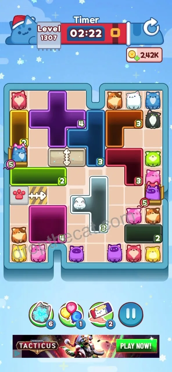 Drop The Cat Level 1307 step 1