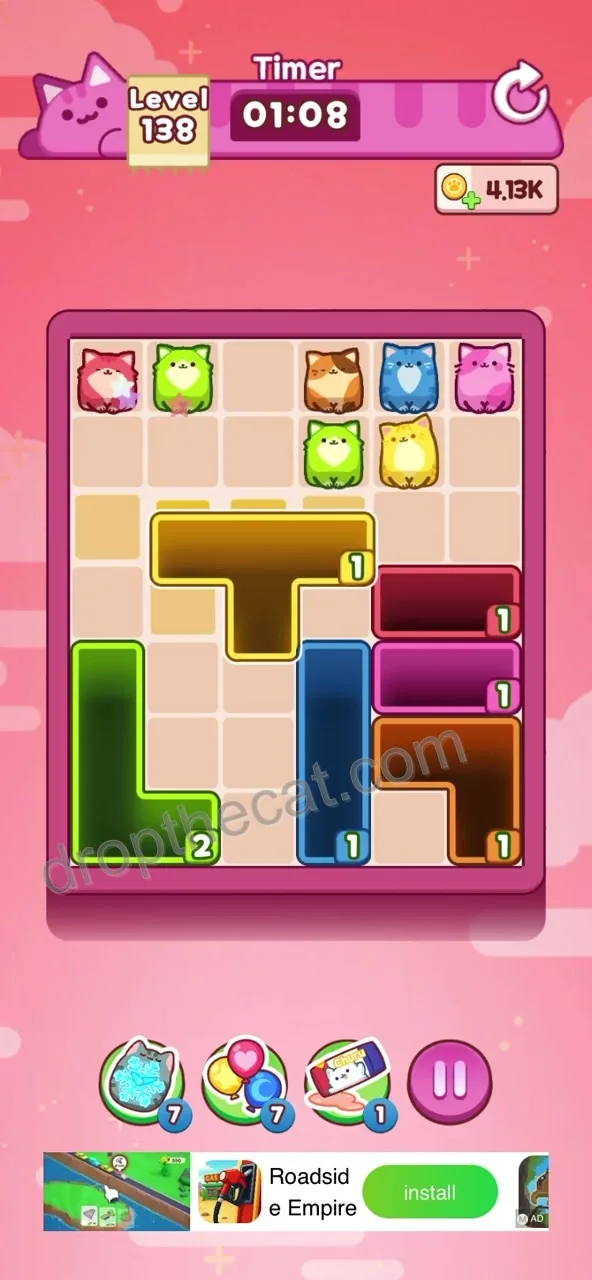 Drop The Cat Level 138 step 4