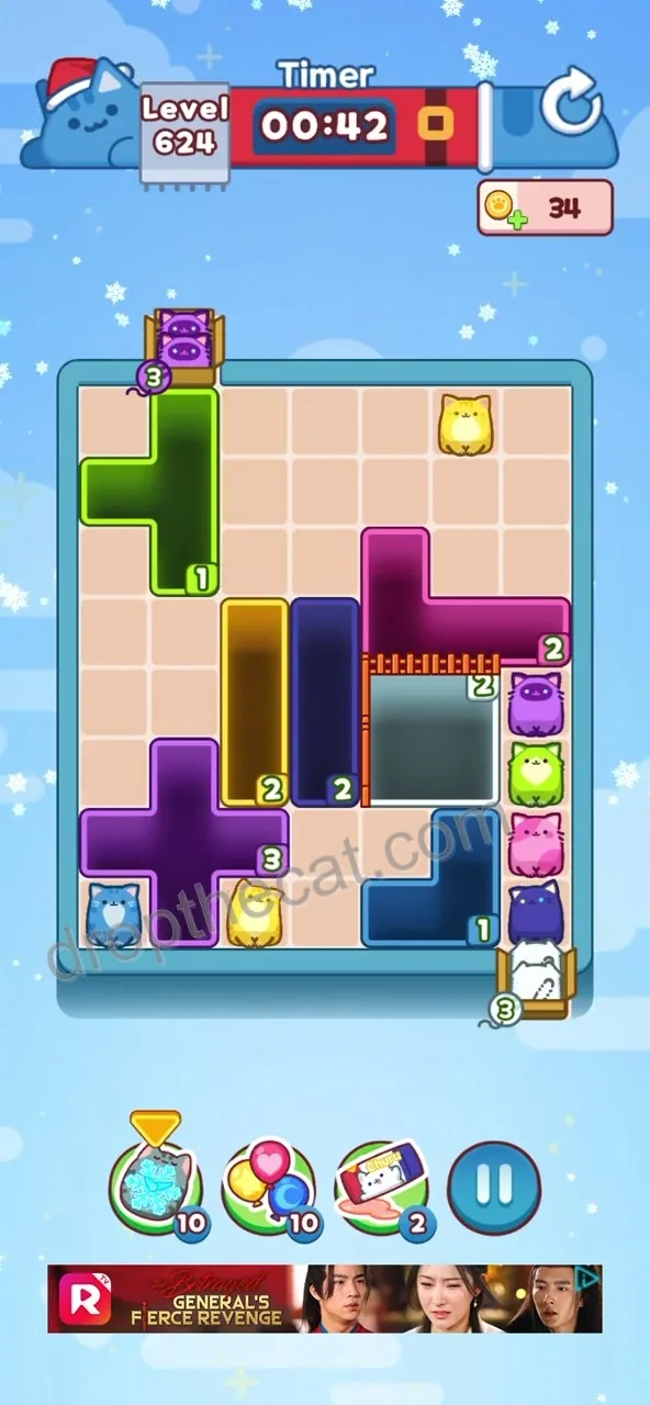 Drop The Cat Level 624 step 3