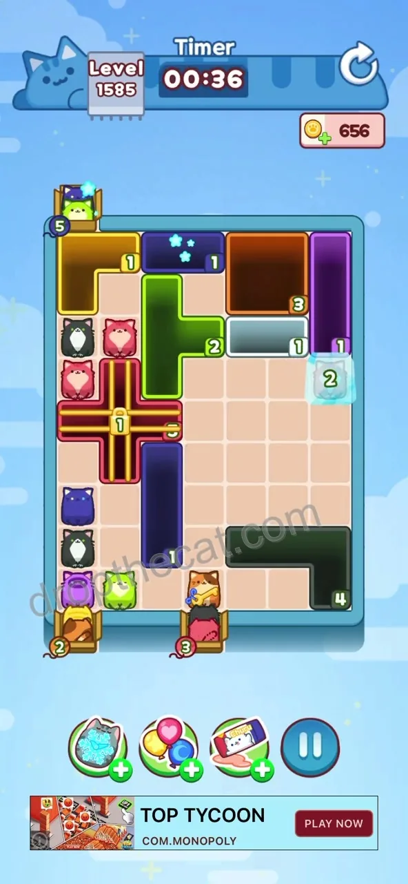 Drop The Cat Level 1585 step 3