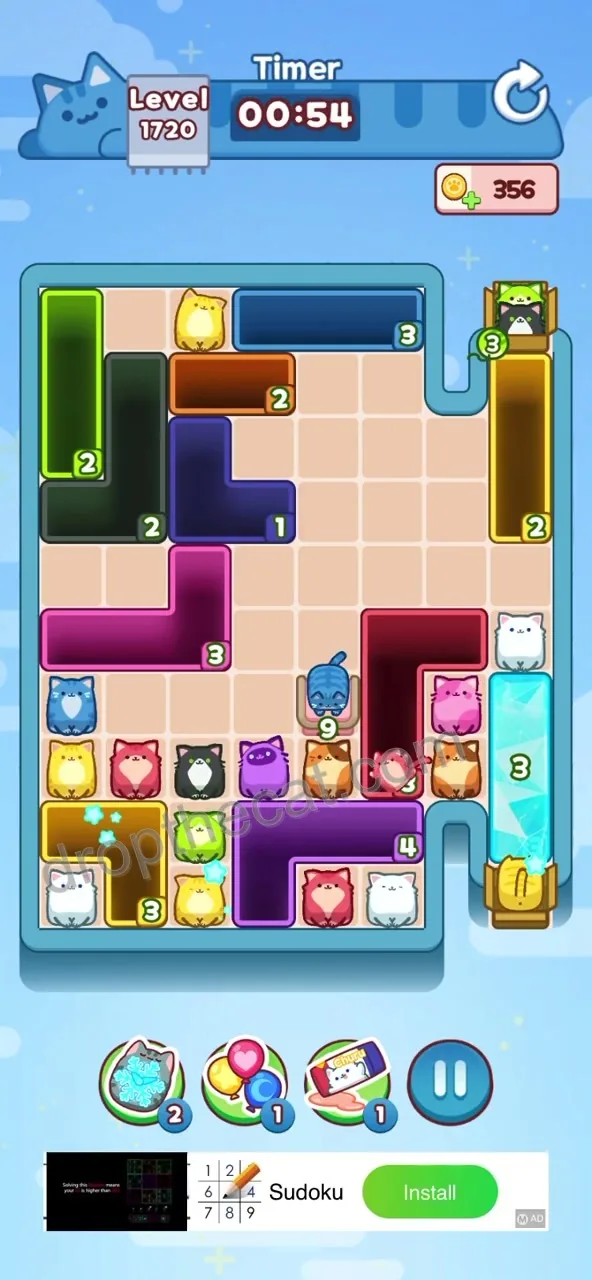 Drop The Cat Level 1720 step 2
