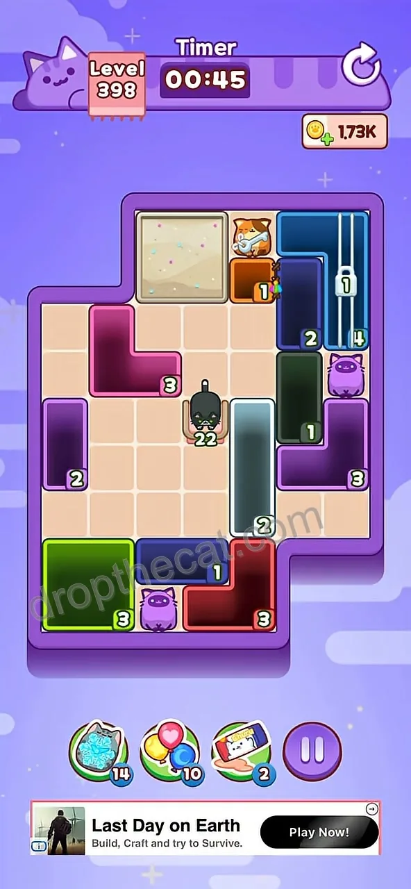Drop The Cat Level 398 step 3