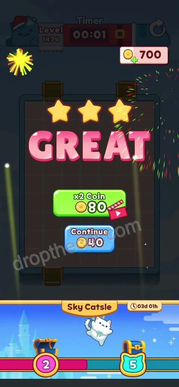 Drop The Cat Level 1434 step 4