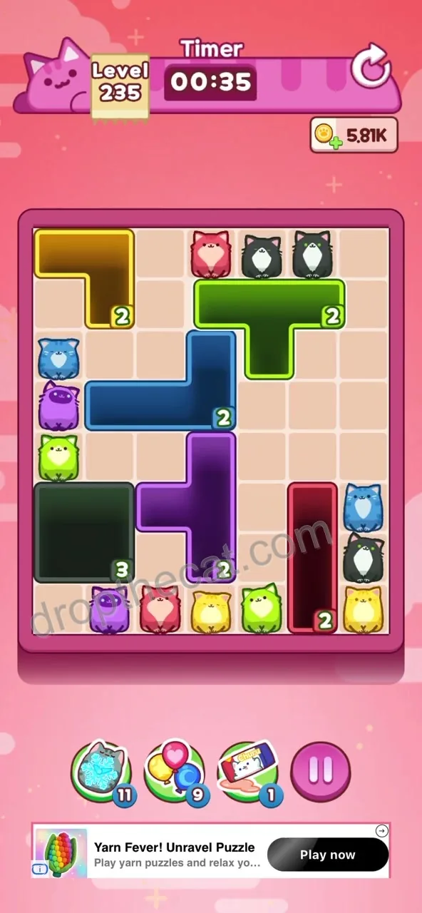 Drop The Cat Level 235 step 3