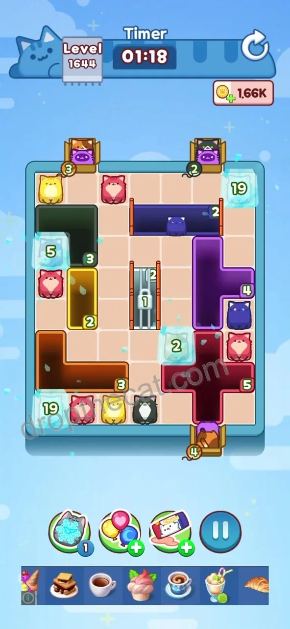 Drop The Cat Level 1644 step 1