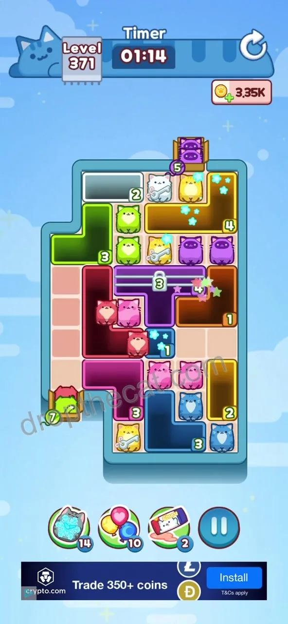 Drop The Cat Level 371 step 1