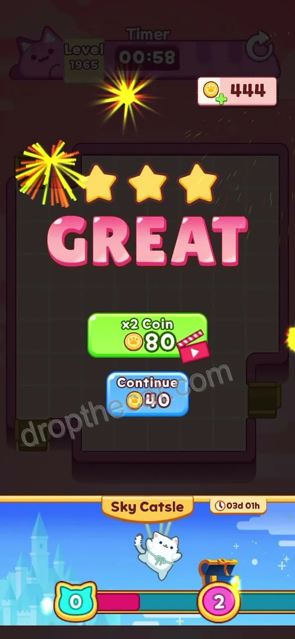 Drop The Cat Level 1965 step 3