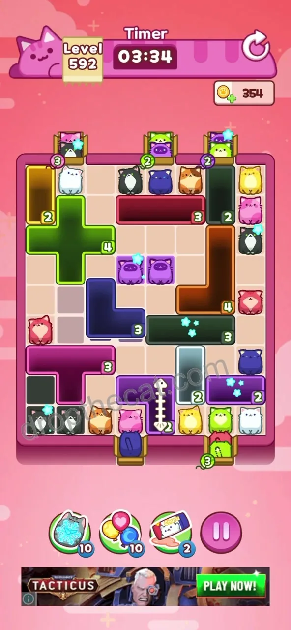 Drop The Cat Level 592 step 1