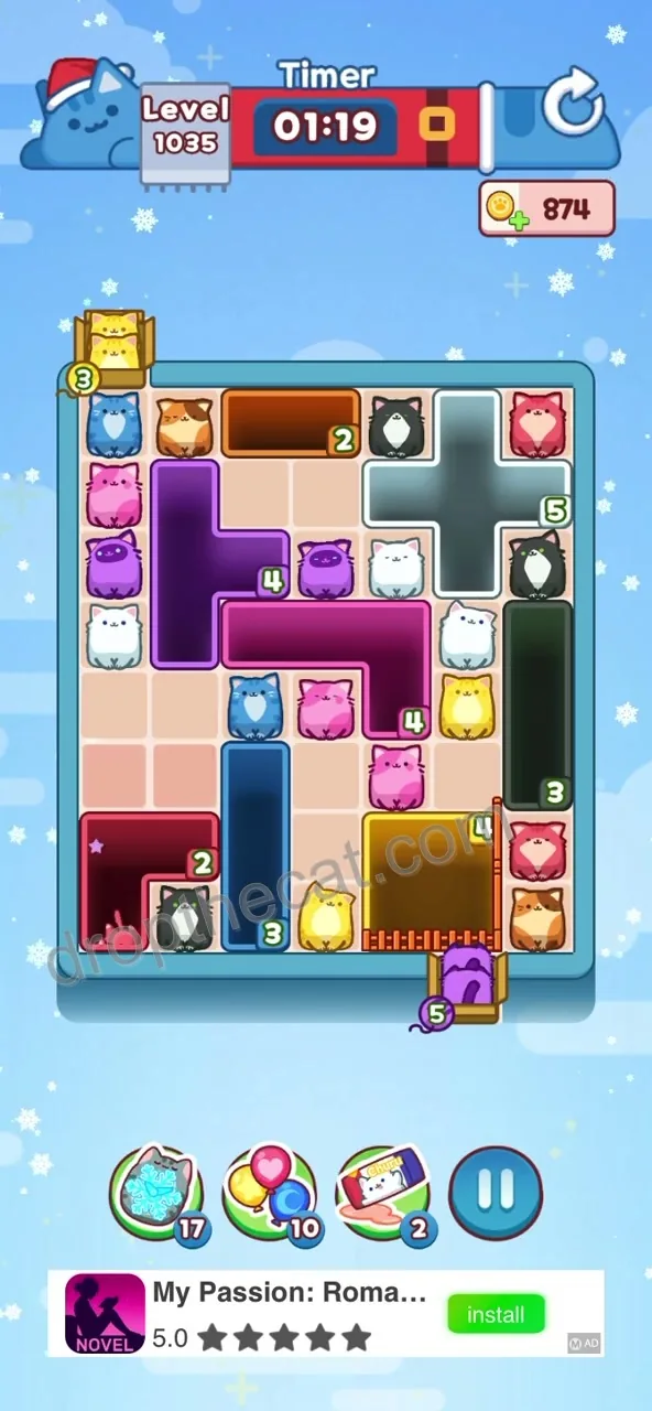 Drop The Cat Level 1035