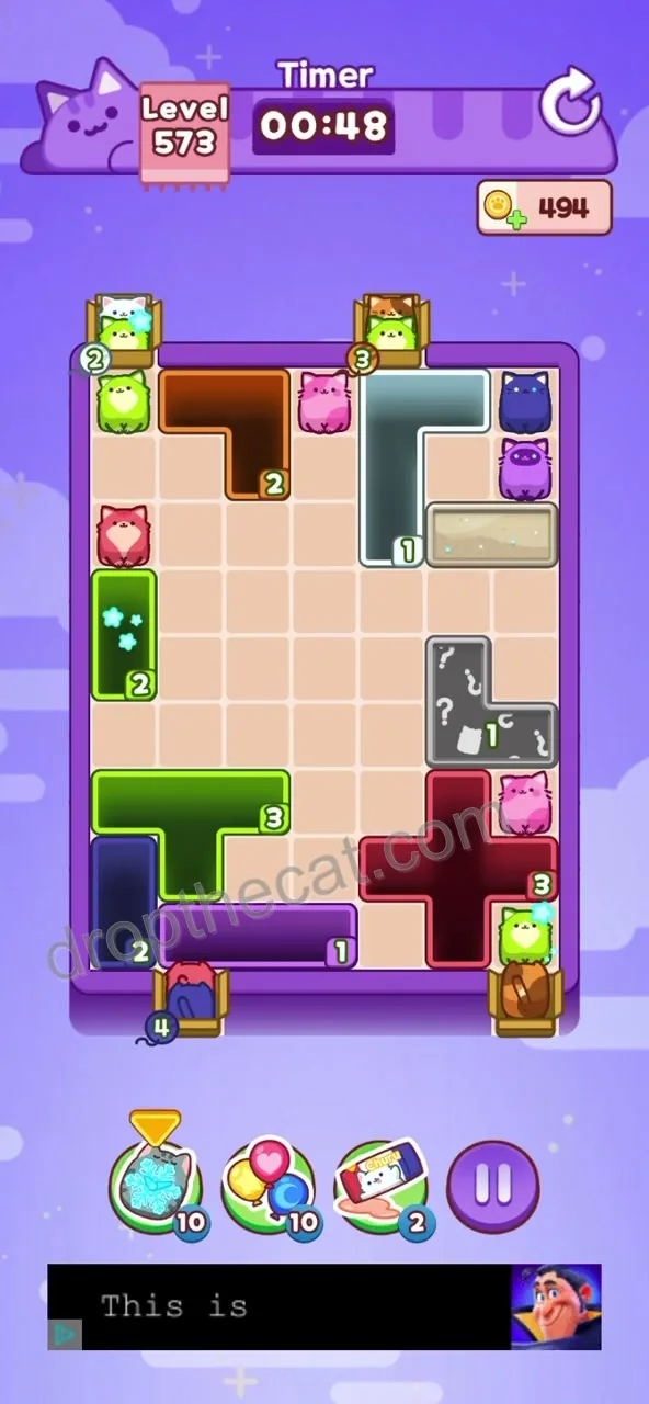 Drop The Cat Level 573 step 3