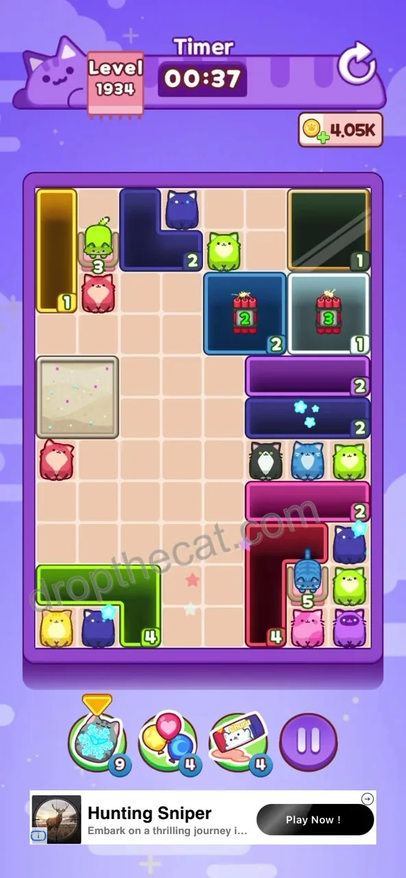 Drop The Cat Level 1934 step 3