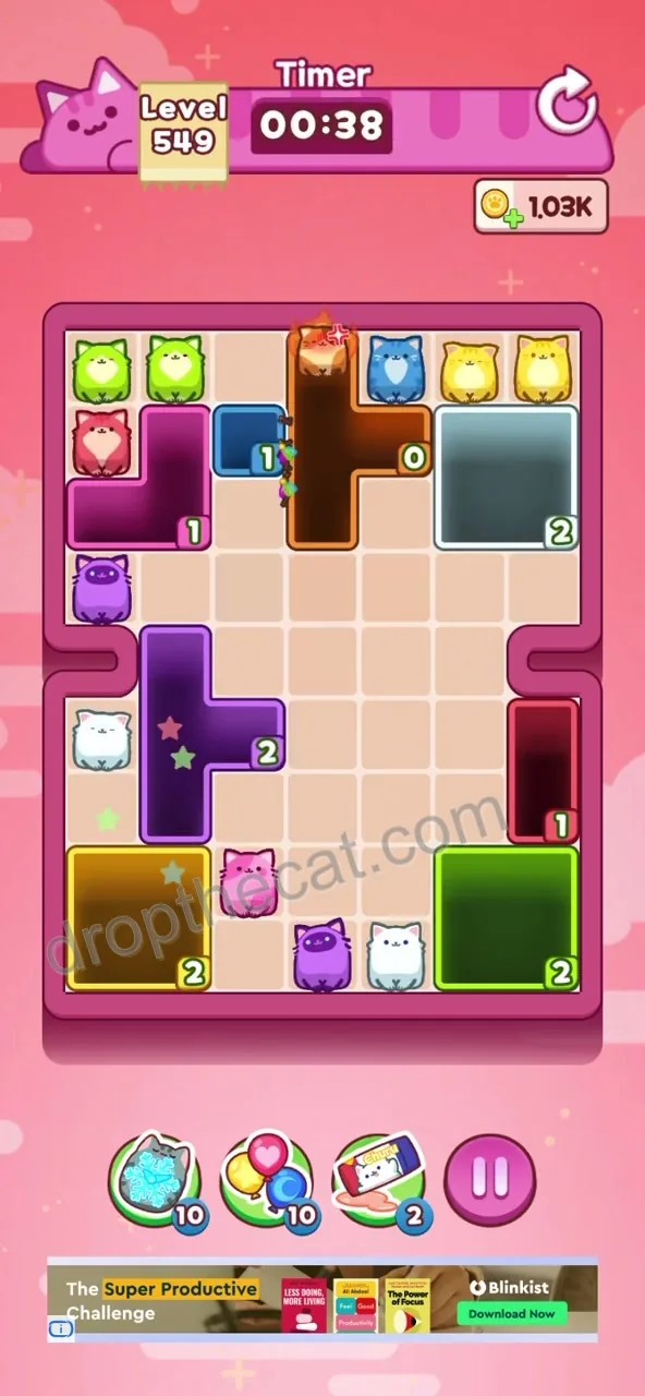 Drop The Cat Level 549 step 2