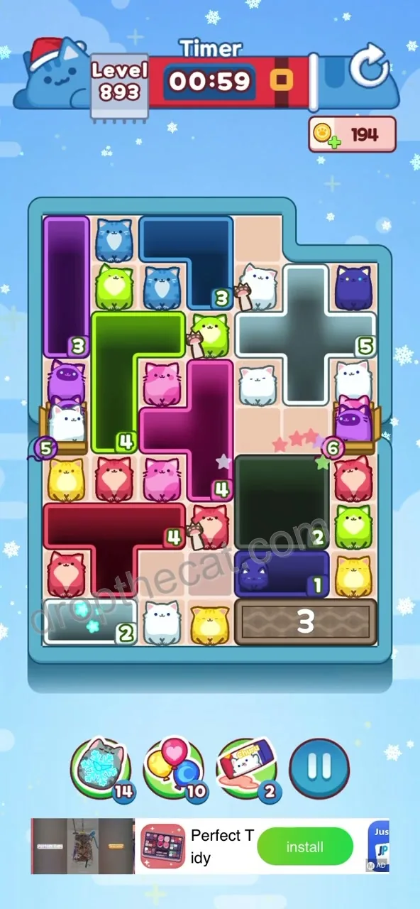 Drop The Cat Level 893