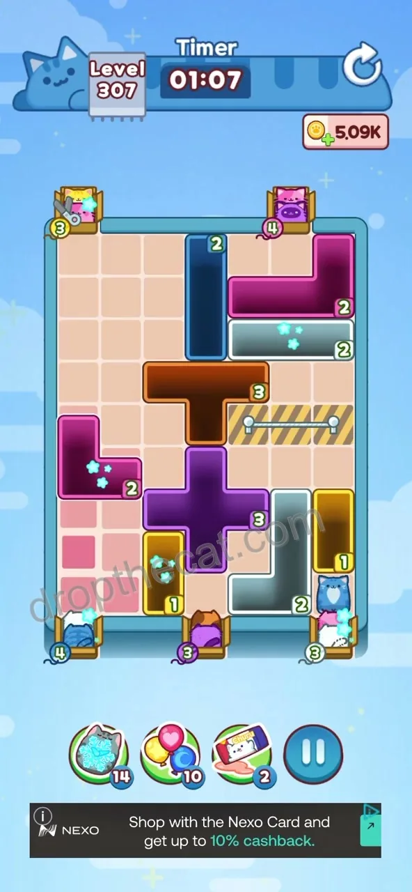 Drop The Cat Level 307 step 2