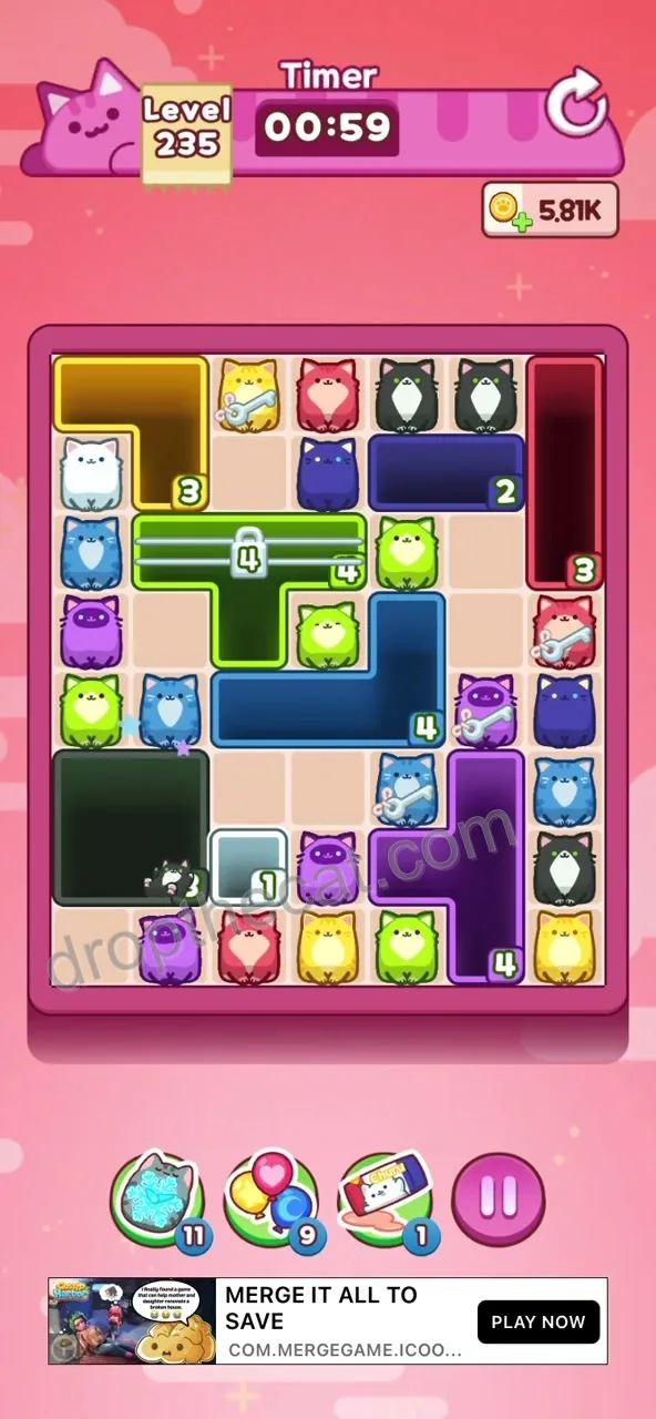 Drop The Cat Level 235