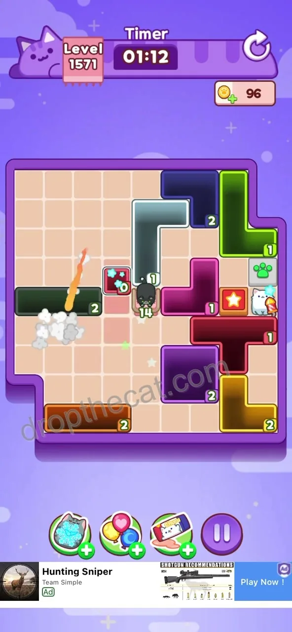 Drop The Cat Level 1571 step 3