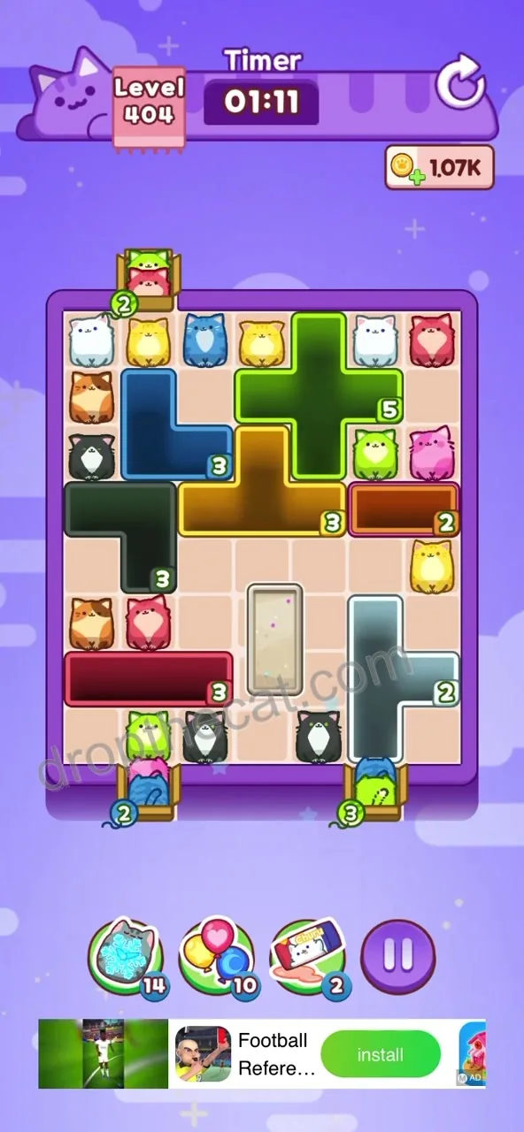 Drop The Cat Level 404 step 1