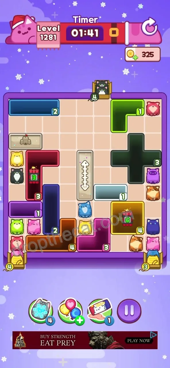 Drop The Cat Level 1281 step 2