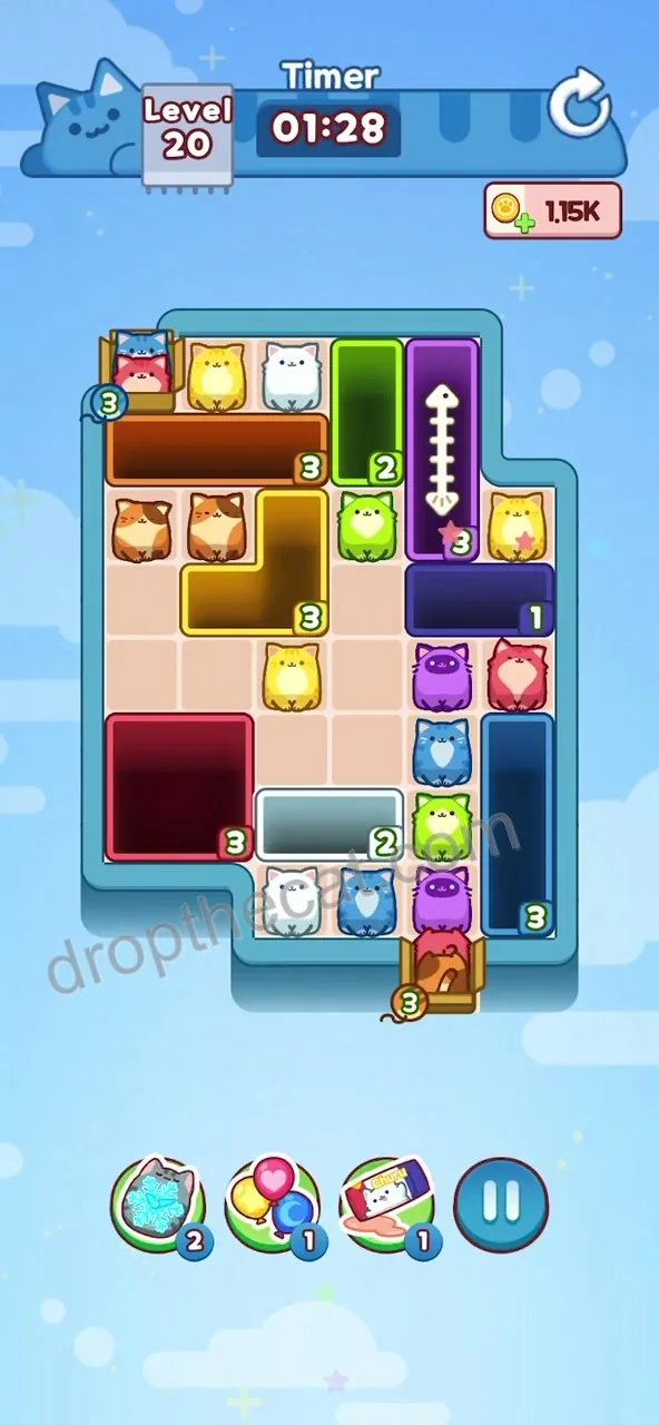 Drop The Cat Level 20 step 2
