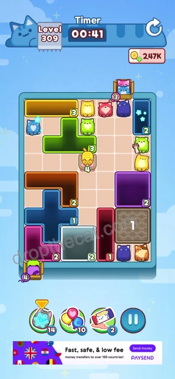 Drop The Cat Level 309 step 2