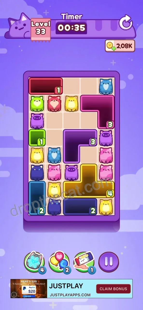 Drop The Cat Level 33 step 2