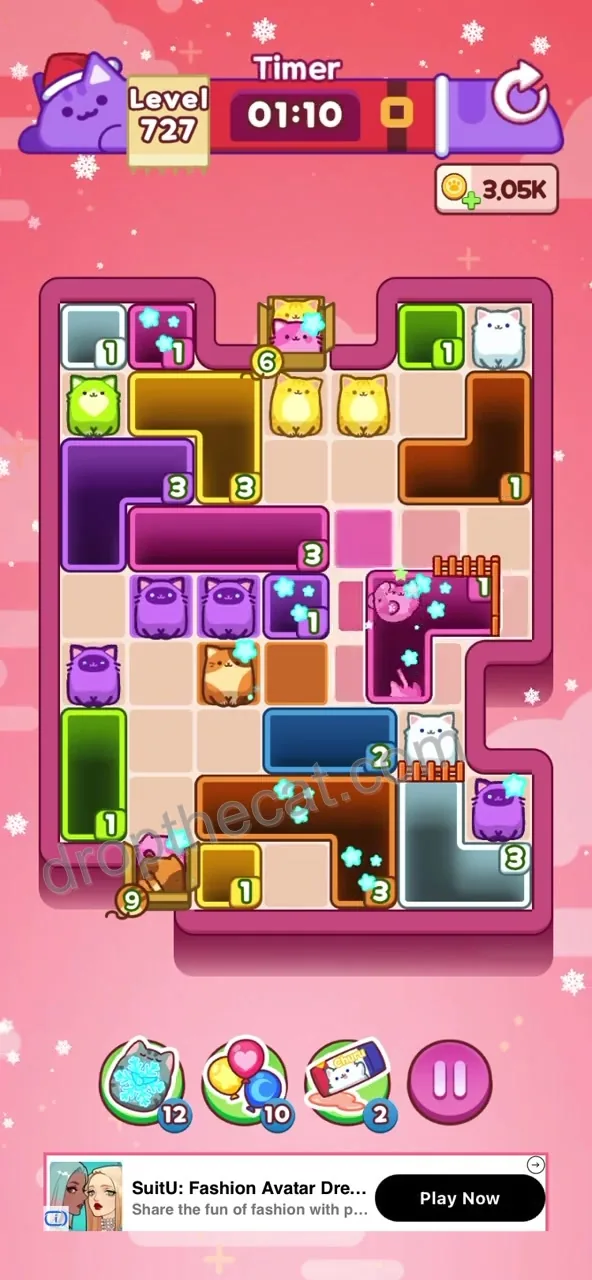 Drop The Cat Level 727 step 1