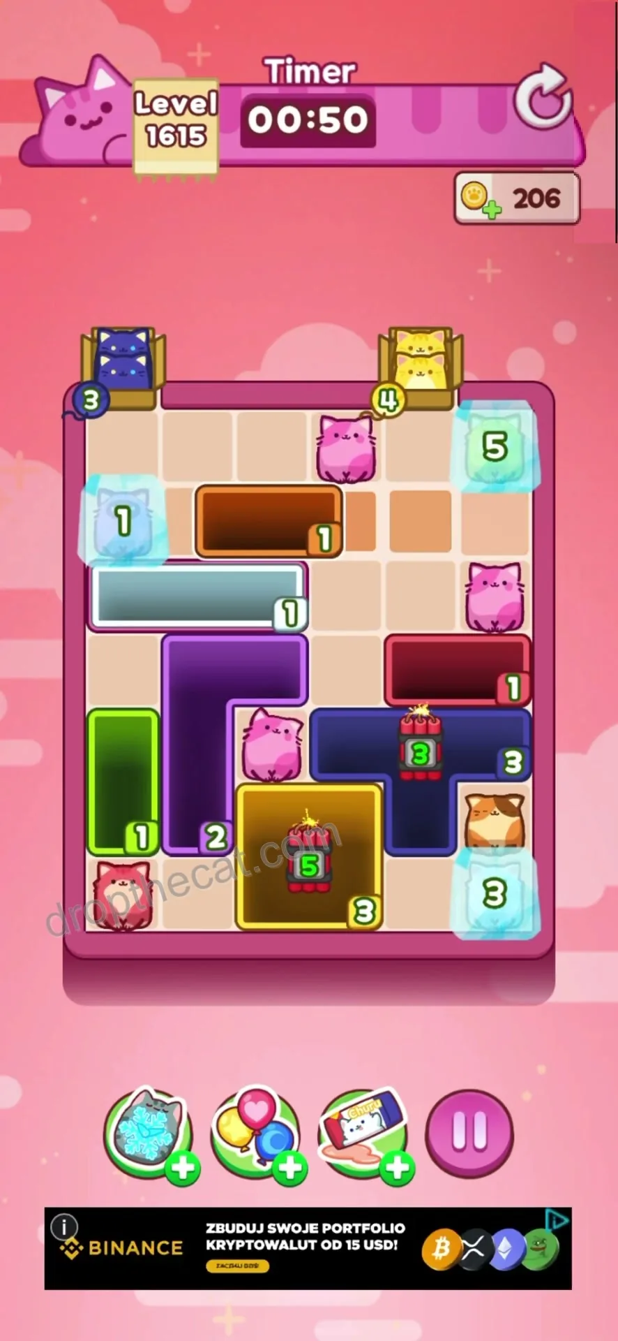 Drop The Cat Level 1615 step 1