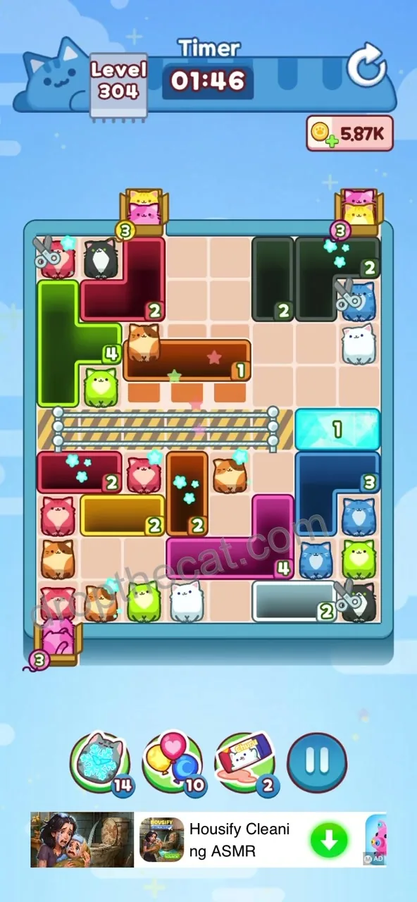 Drop The Cat Level 304 step 1