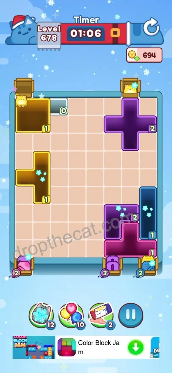 Drop The Cat Level 678 step 3