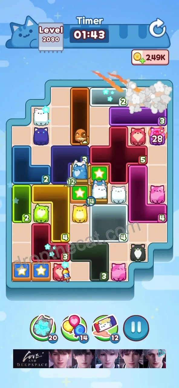 Drop The Cat Level 2080 step 1