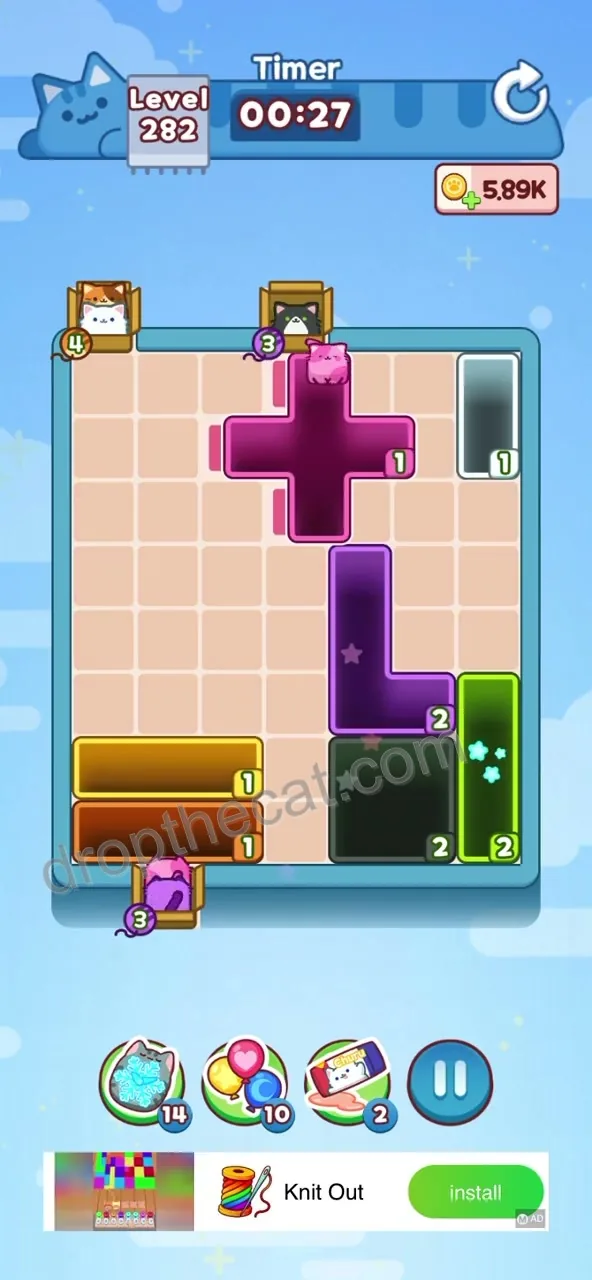 Drop The Cat Level 282 step 3