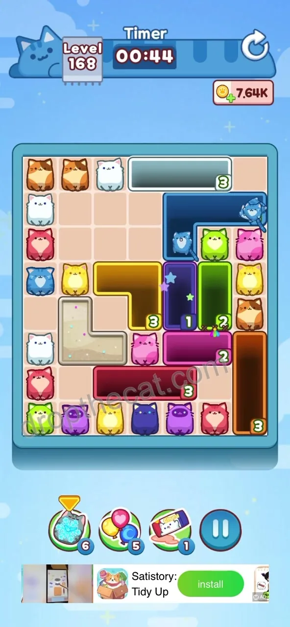 Drop The Cat Level 168