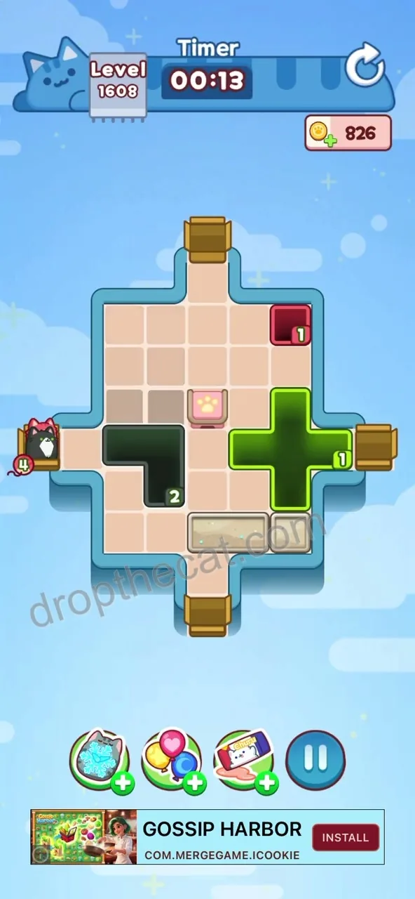 Drop The Cat Level 1608 step 3