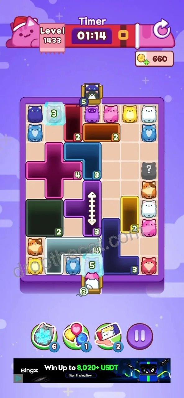 Drop The Cat Level 1433 step 1
