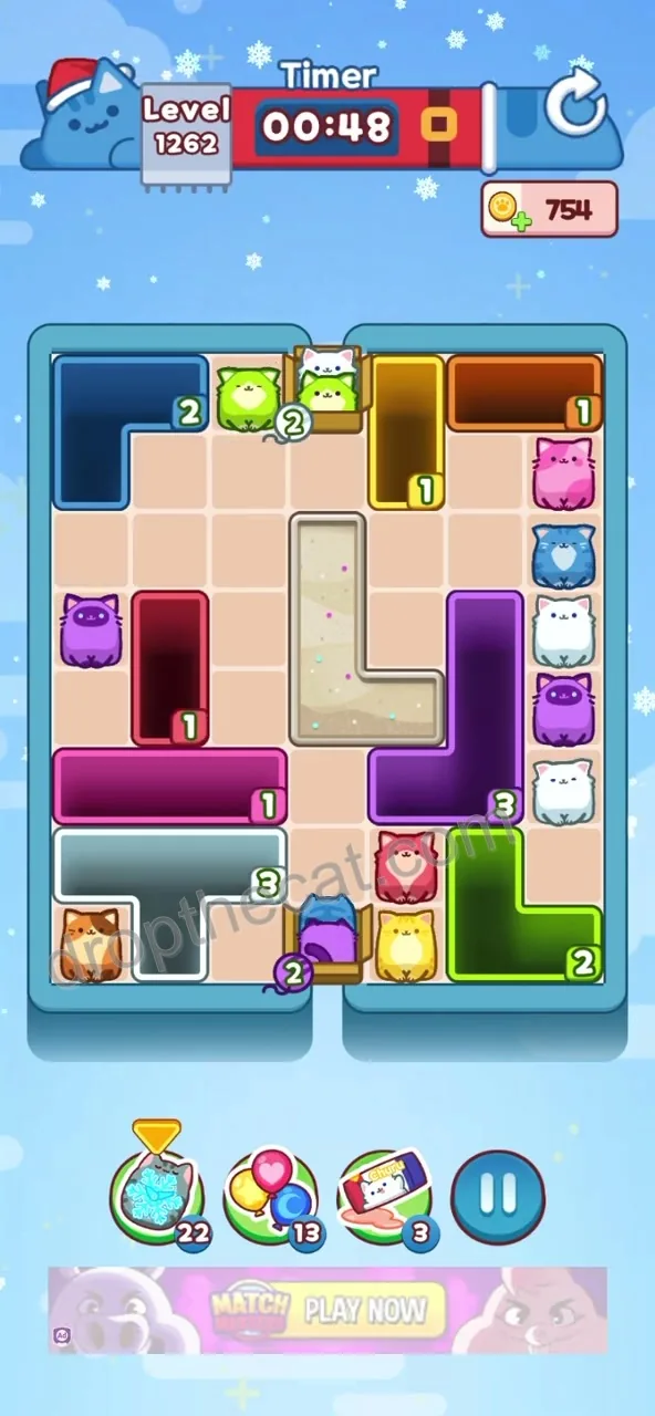 Drop The Cat Level 1262 step 3